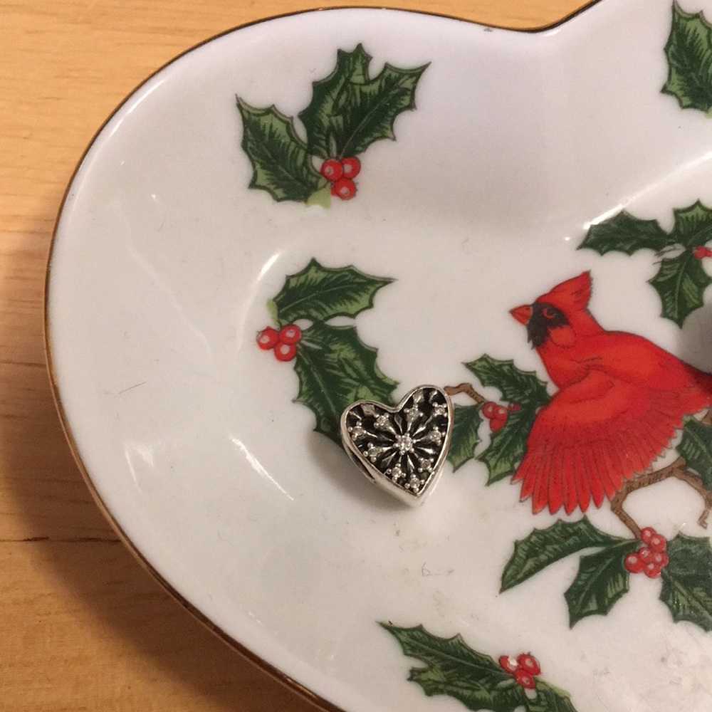 Pandora Charm Snowflake Heart